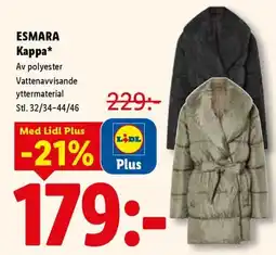 Lidl Esmara kappa erbjuda