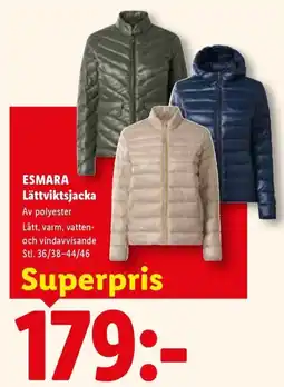 Lidl Esmara lättviktsjacka erbjuda