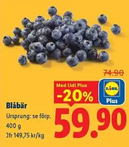 Lidl Blåbär erbjuda