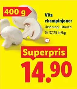 Lidl Vita champinjoner erbjuda