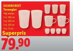 Lidl Silvercrest termoglas erbjuda