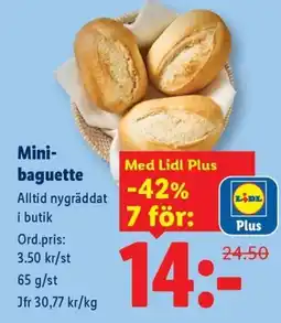 Lidl Mini-bagette erbjuda