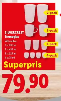 Lidl Silvercrest termoglas erbjuda