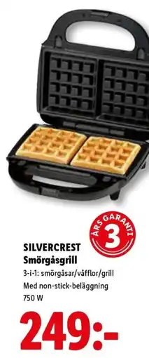 Lidl Silvercrest Smörgåsgrill erbjuda
