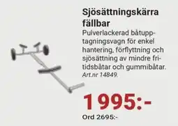 Erlandsons Brygga Sjösättningskärra fällbar erbjuda