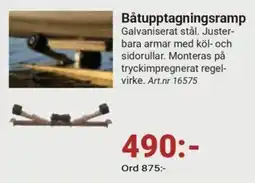 Erlandsons Brygga Båtupptagningsramp erbjuda