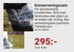 Erlandsons Brygga Konserveringssats erbjuda