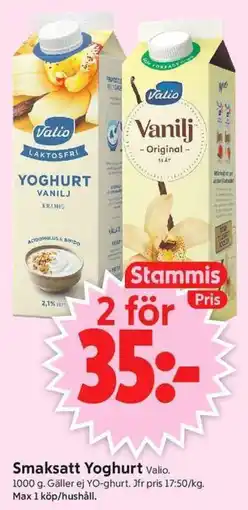 ICA Supermarket Valio Smaksatt Yoghurt erbjuda