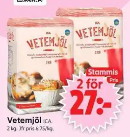 ICA Supermarket Vetemjöl ICA erbjuda