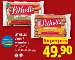 Lidl Lithells varm- / wienerkorv erbjuda