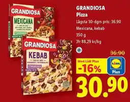 Lidl Grandiosa pizza erbjuda