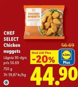 Lidl Chef select chicken nuggets erbjuda