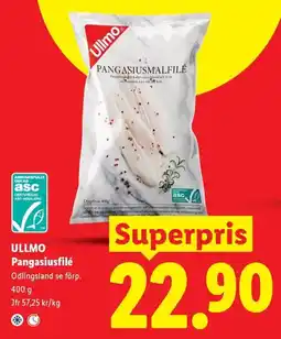 Lidl Ullmo Pangasiusfilé erbjuda
