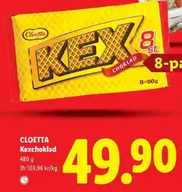 Lidl Cloetta Kexchoklad erbjuda