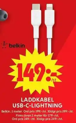 ICA Maxi Belkin laddkabel usb-c-lightning erbjuda