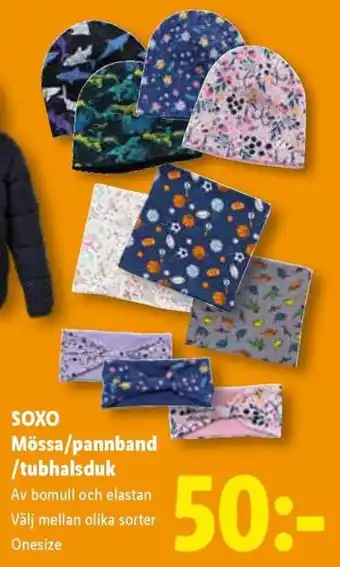 Soxo mössa/pannband/tubhalsduk
