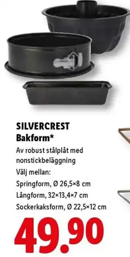 Lidl Silvercrest bakform erbjuda