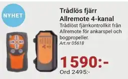 Erlandsons Brygga Allremote 4-kanal erbjuda