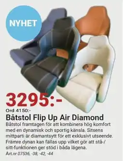 Erlandsons Brygga Båtstol Flip Up Air Diamond erbjuda