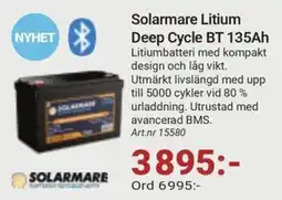 Erlandsons Brygga Solarmare lithium deep cycle bt 135ah erbjuda