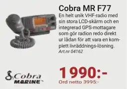Erlandsons Brygga Cobra MR F77 erbjuda