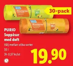 Lidl Purio soppåsar med doft erbjuda