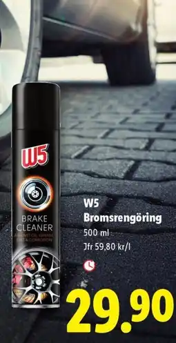 Lidl W5 bromsrengöring erbjuda