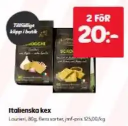 Hemköp Italienska kex erbjuda
