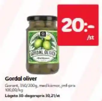 Gordal oliver