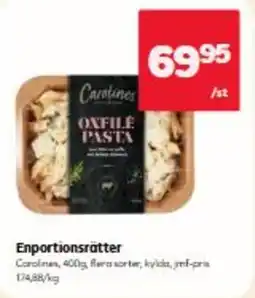 Hemköp Carolines oxfile pasta erbjuda