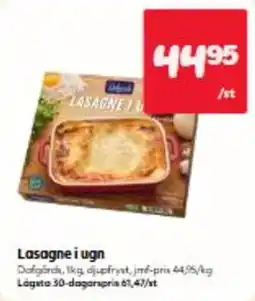 Hemköp Deluna lasagne i ugn erbjuda