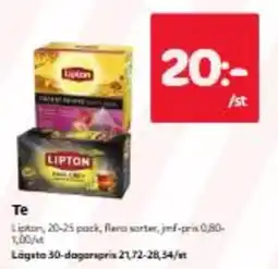 Hemköp Lipton te erbjuda