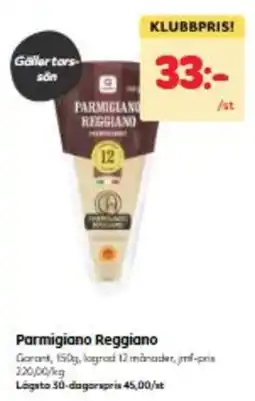 Hemköp Garant Parmigiano Reggiano erbjuda
