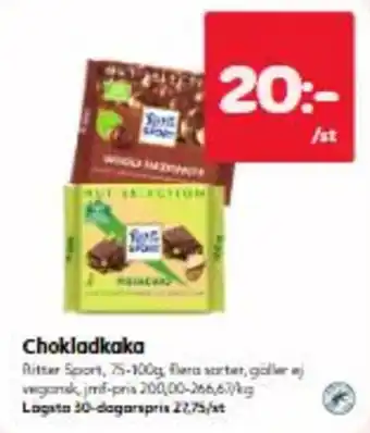Ritter Sport Chokladkaka