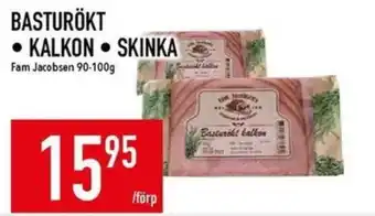 Fam Jacobsen basturökt kalkon skinka