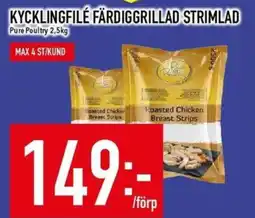 Matdax Pure Poultry färdiggrillad strimlad erbjuda