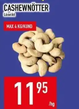 Matdax Cashewnötter erbjuda