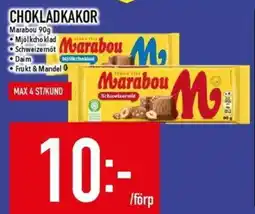 Matdax Marabou chokladkakor erbjuda
