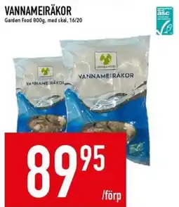Matdax Garden Food vannameiräkor erbjuda