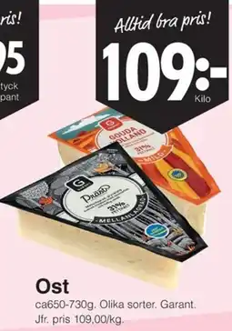 Matöppet Ost erbjuda