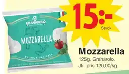 Matöppet Granarolo mozzarella erbjuda