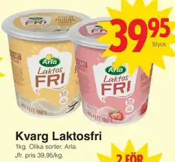 Matöppet Arla Kvarg Laktosfri erbjuda