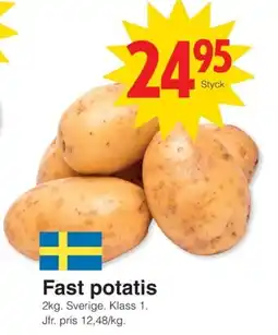 Matöppet Fast potatis erbjuda
