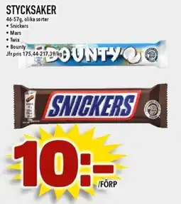 Matdax Snickers erbjuda