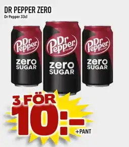 Din Mat Dr Pepper Zero erbjuda