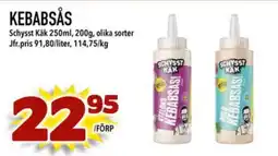 Din Mat Schysst Käk Kebabsås erbjuda