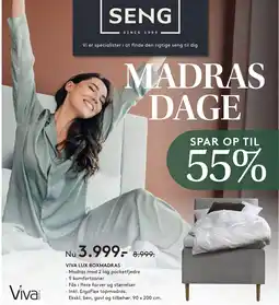 Seng Viva Viva Lux Boxmadras erbjuda