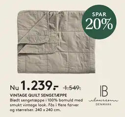Seng IB laursen vintage quilt sengetæppe erbjuda