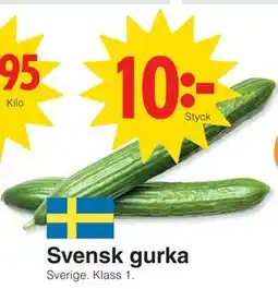 Matöppet Svensk gurka erbjuda