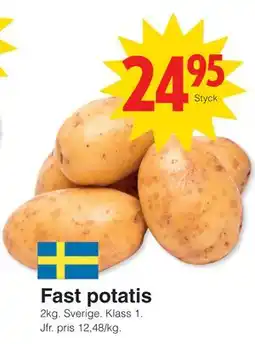 Matöppet Fast potatis erbjuda